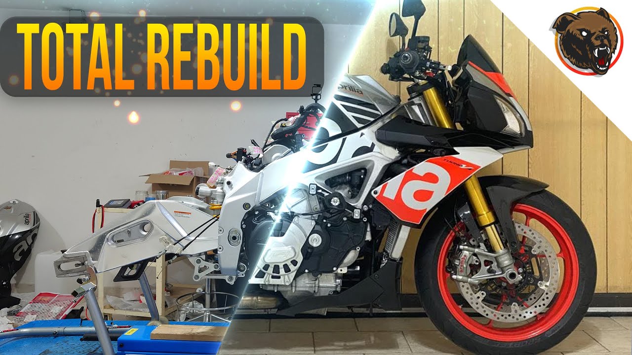 APRILIA TUONO V4 1100 FACTORY RESTORATION (TIMELAPSE DALL'INIZIO ALLA FINE)