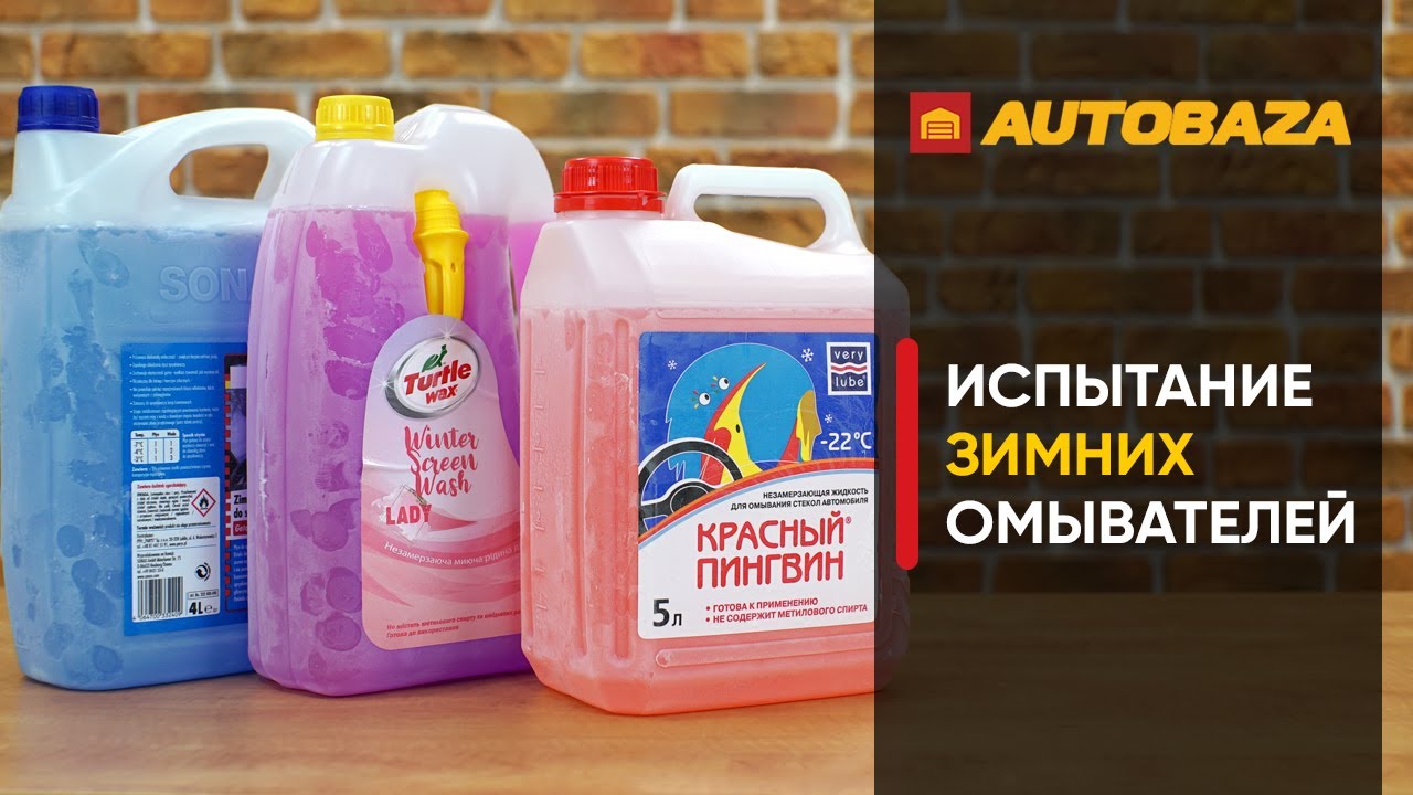 Как омыватели переносят сильный мороз? Испытание зимних омывателей Sonax / TURTLE WAX / Red Penguin