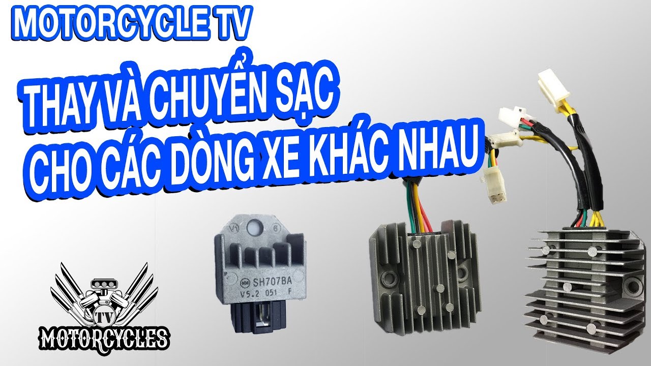 Video 81: Dạy Sửa Xe Các Bệnh Sạc Và Cách Chuyển Đổi Các Loại Sạc Cho Nhau Dễ Nhất | Motorcycles TV