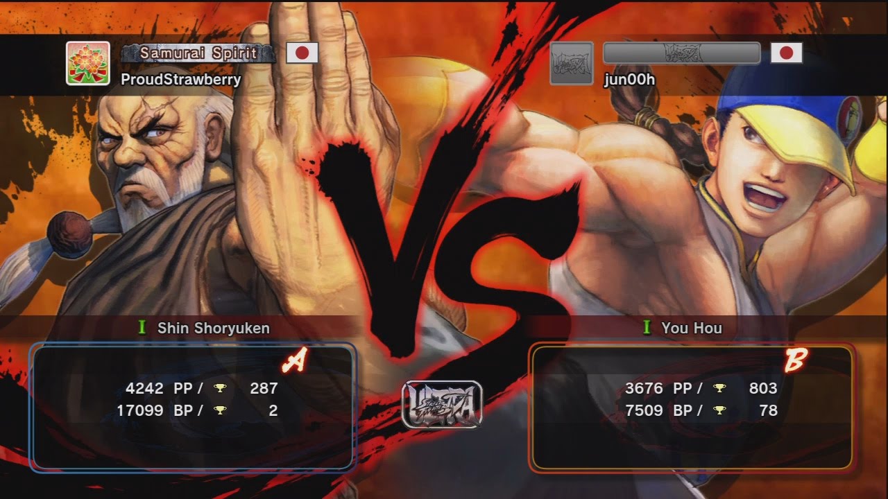 ProudStrawberry (Gouken) vs jun00h (Yun) - USF4 Match ➣1080p ➣60fps