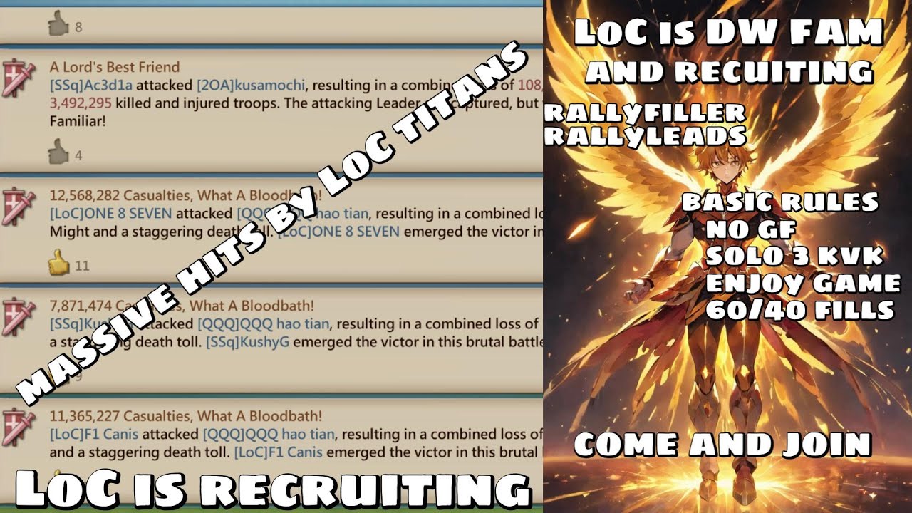 15M+ HITS! HERE I SHOW YOU WHY LoC is in DW FAM! LoC TITANS GOES WILD! Lords Mobile