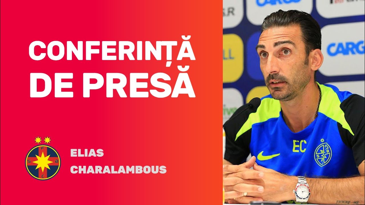 Conferință de presă FCSB » Elias Charalambous prefațează duelul cu CFR Cluj