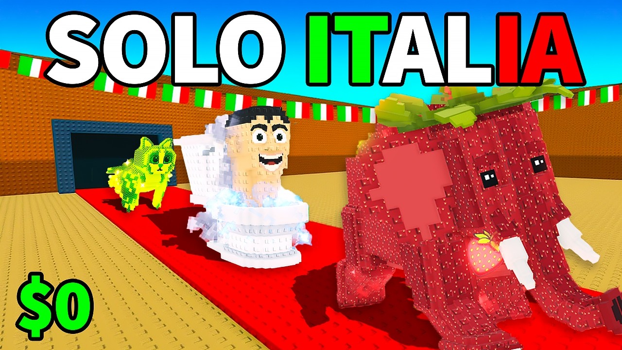 DA $0 a $100 TRILLIONI SOLO CON i BRAINROT ITALIANI su STEAL A BRAINROT!