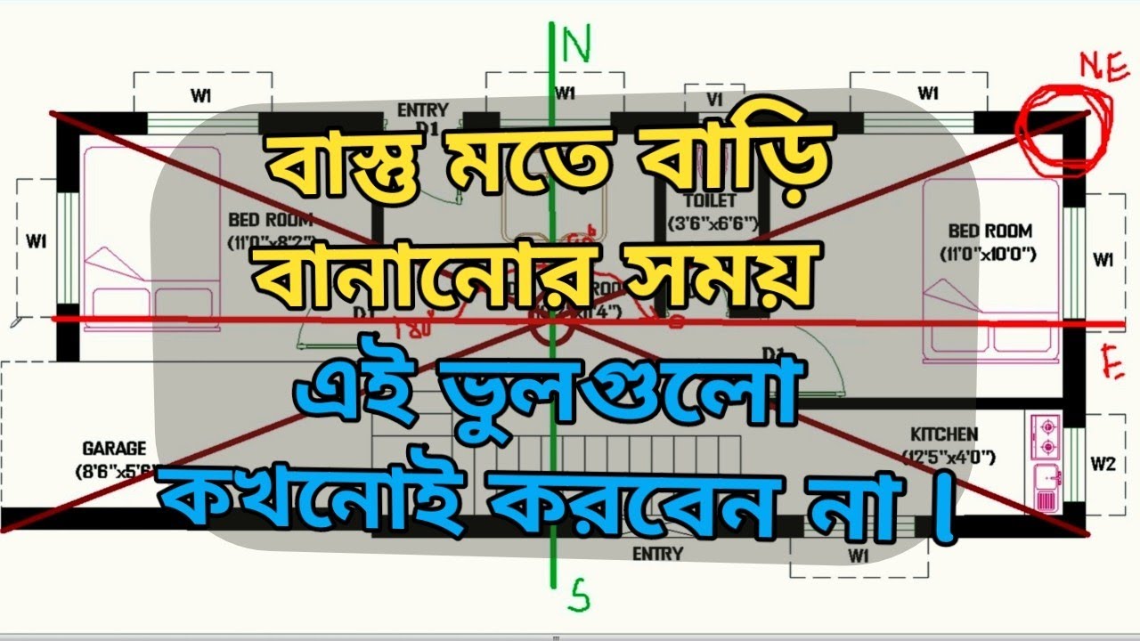 Vastu Shastra For Home Plan and Design in Bengali - Vastu Tips Bengali - Bastu sastra Barir Plan