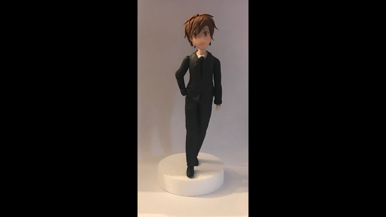 groom clay figure