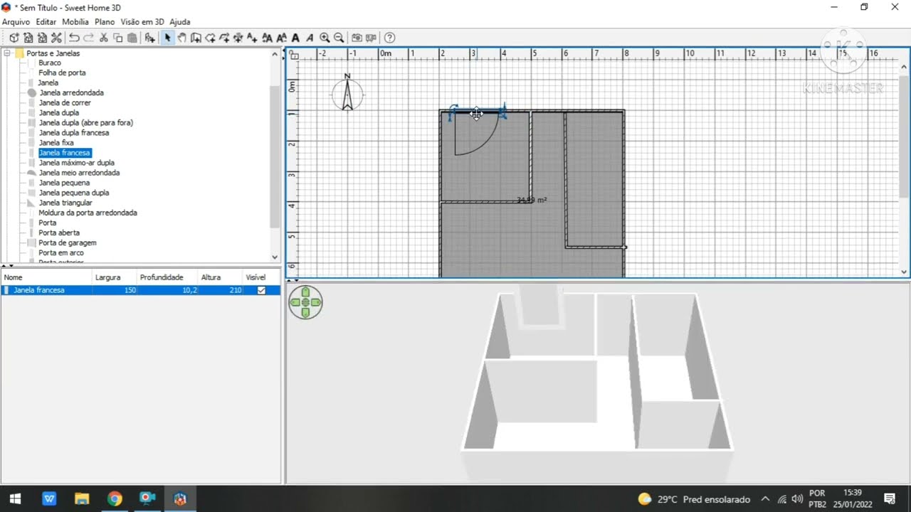 Como Fazer Planta de casa 3D~ PROGRAMA INCRIVEL