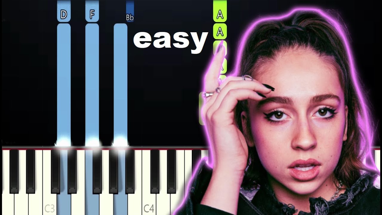 Tate McRae - feel like sh*t (EASY Piano Tutorial)