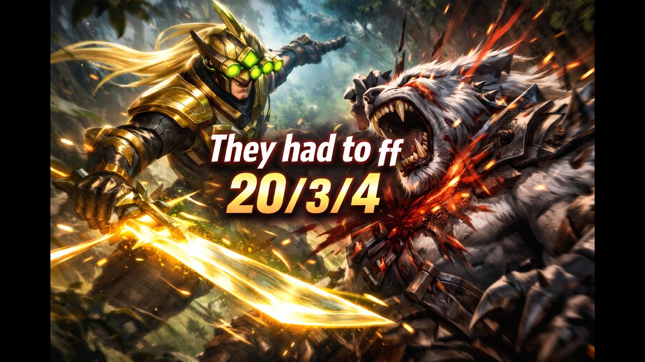 YI VS RENGAR 20 3 4 CRIT 1 SHOTS! @leagueoflegends @gaming @riotgames