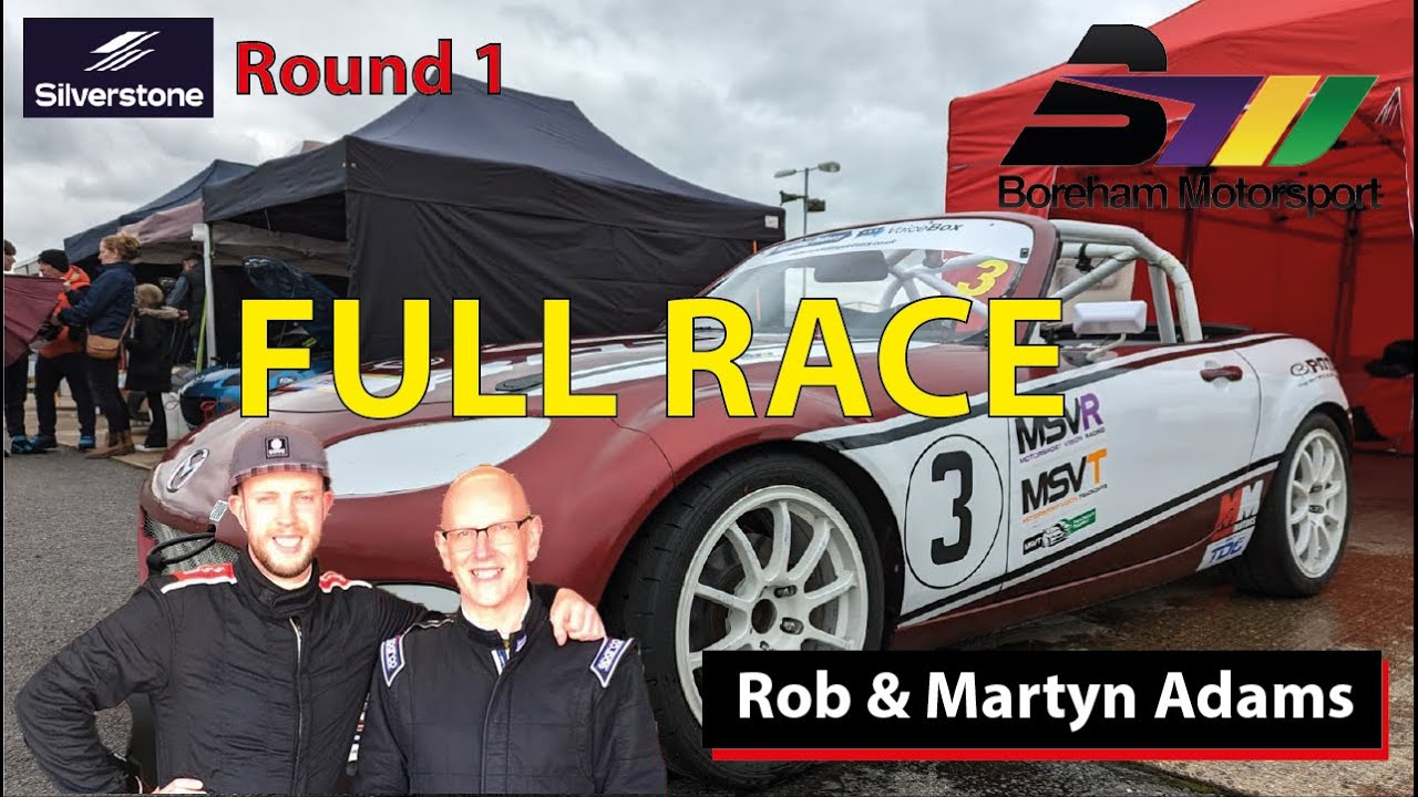 Round 1 FULL session - Silverstone - Rob and Martyn Adams Onboard - MSVT Track day Trophy