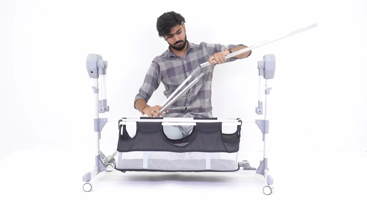 StarAndDaisy Electric Baby Swing Crib Cradle Assembly Video