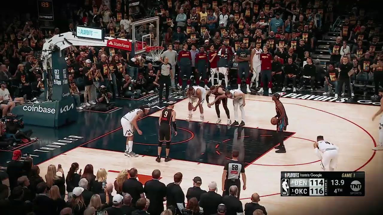 Thunder vs Nuggets Game 1 Ending | NBA Playoffs 2025 Highlights #NBAPlayoffs