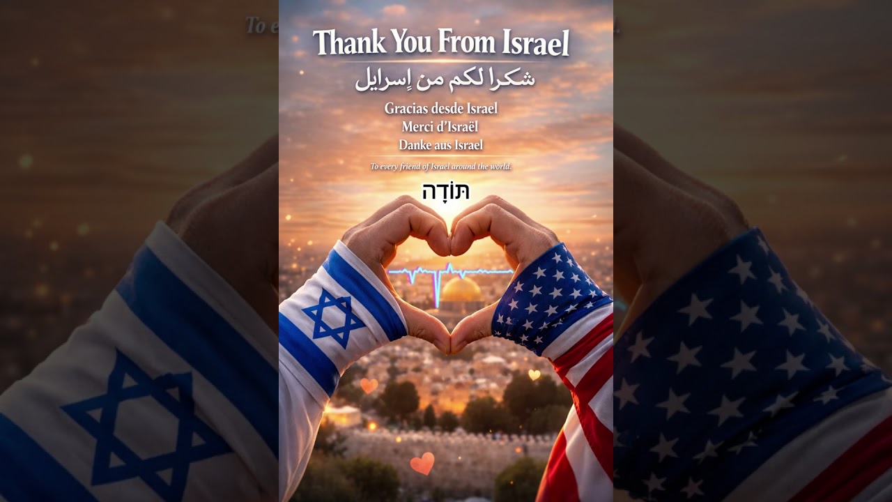 Спасибо из Израиля 🇮🇱 | Песня для каждого друга Израиля во всем мире