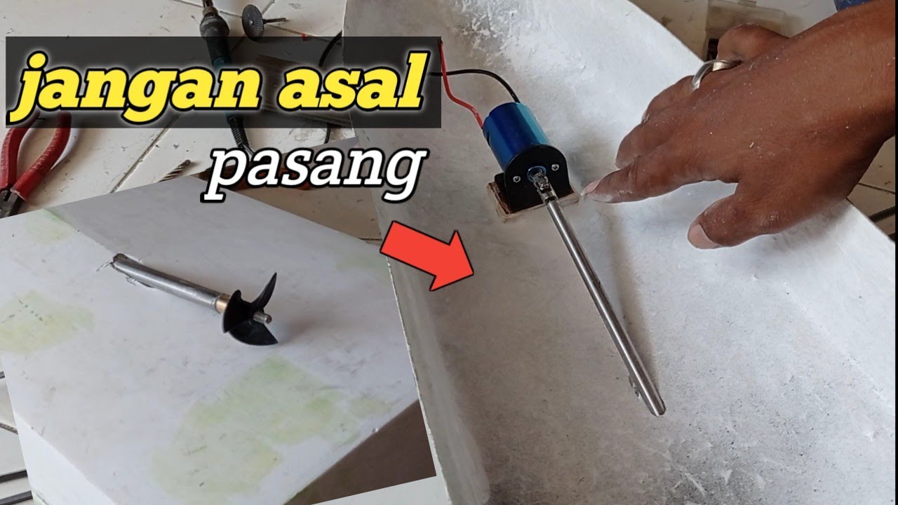 PEMASANGAN SHAFT RC BOAT YANG BAIK DAN BENAR