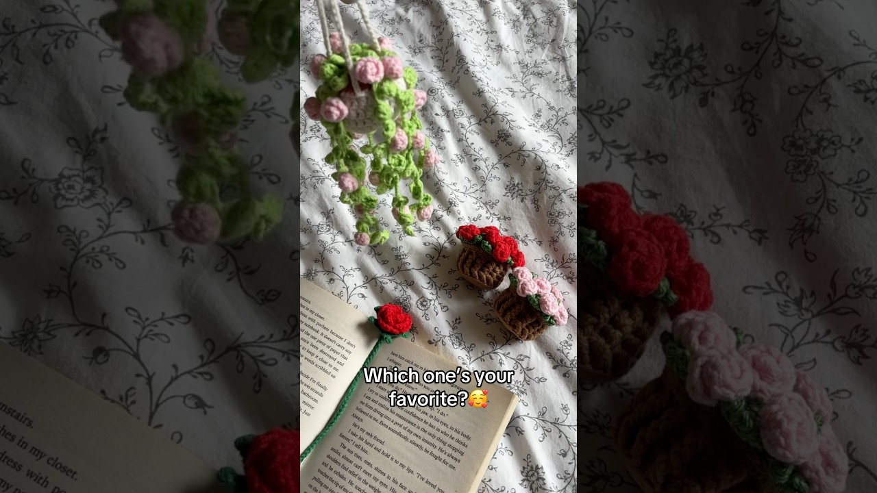 Also cute gift ideas for Mother&rsquo;s Day!🥰 #crochet #roses #flowers #crochettutorial #crochetideas
