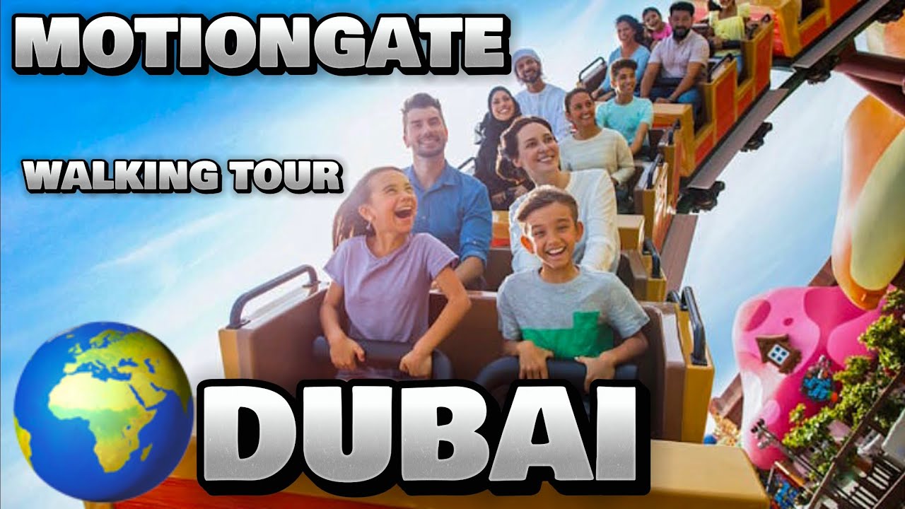 Dubai parks and resorts | Motiongate dubai attractions | walking tour 4K