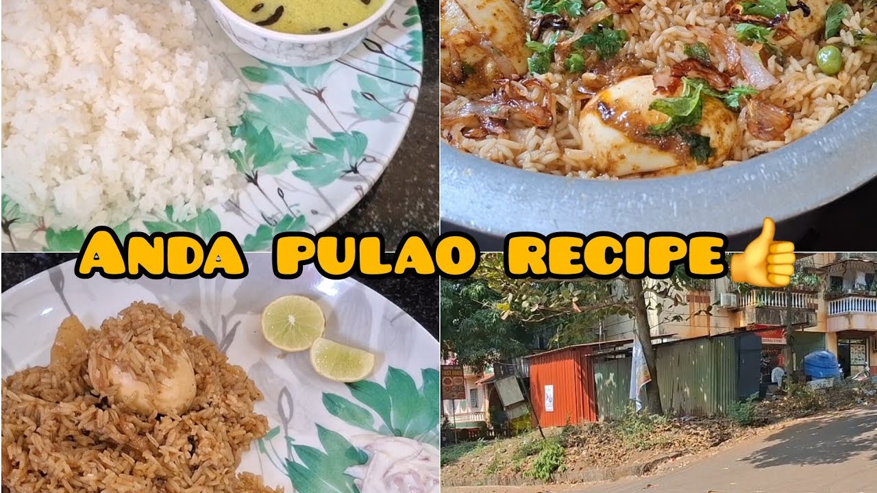 Anda pulao recipe