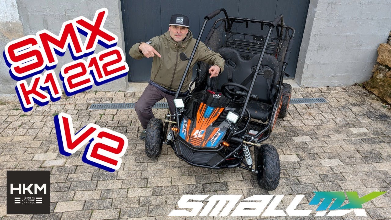 Buggy 212cc SMX K1, installation éclairage et mesure Vmax !
