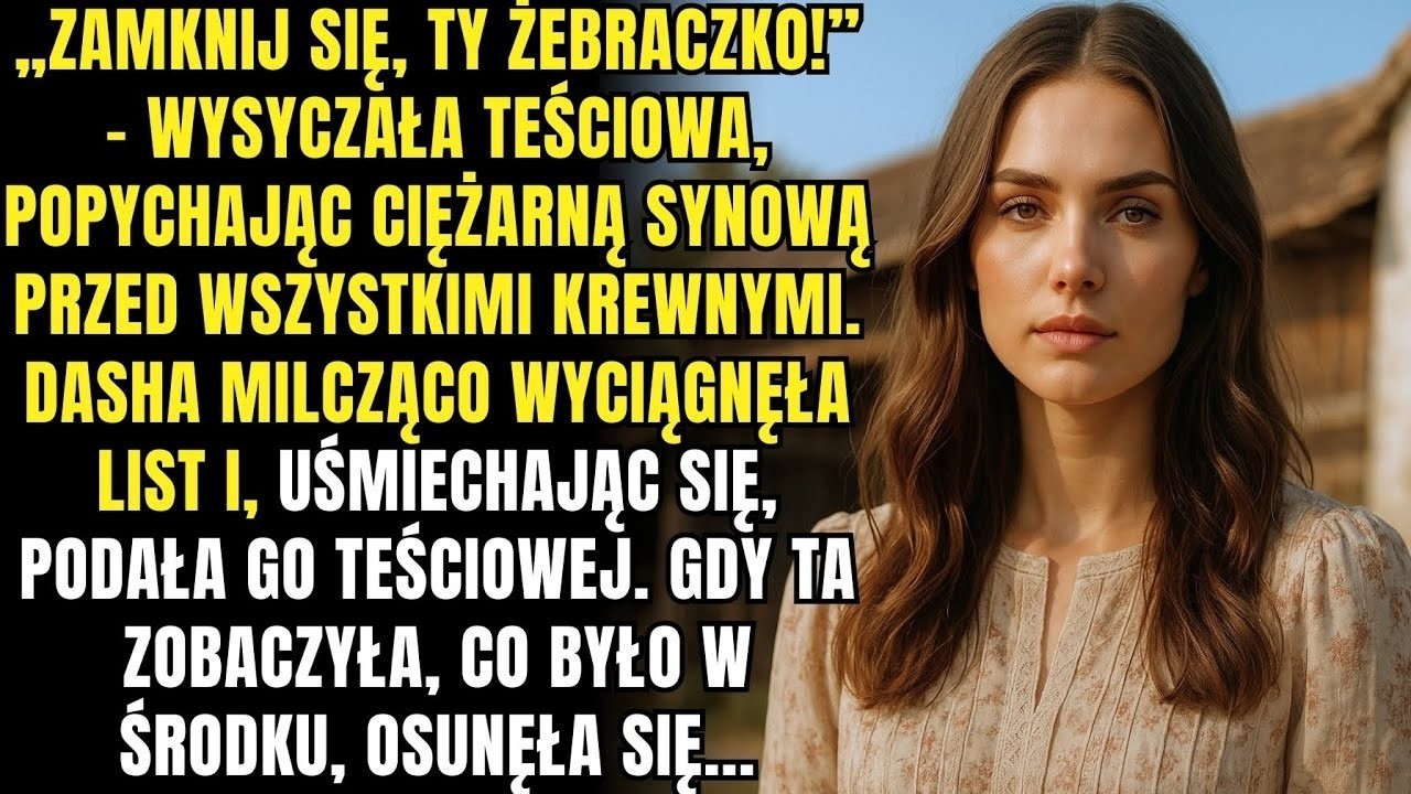Moja teściowa powiedziała  „W poniedziałek o 10 00 u notariusza sprzedaję twoją daczę – musisz