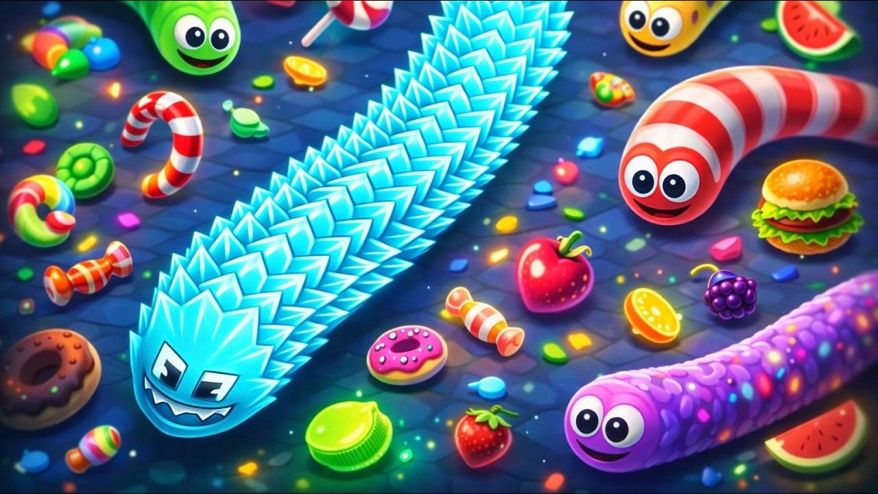 So Many Yummies! 😍 | Worms Zone Funny Gameplay
