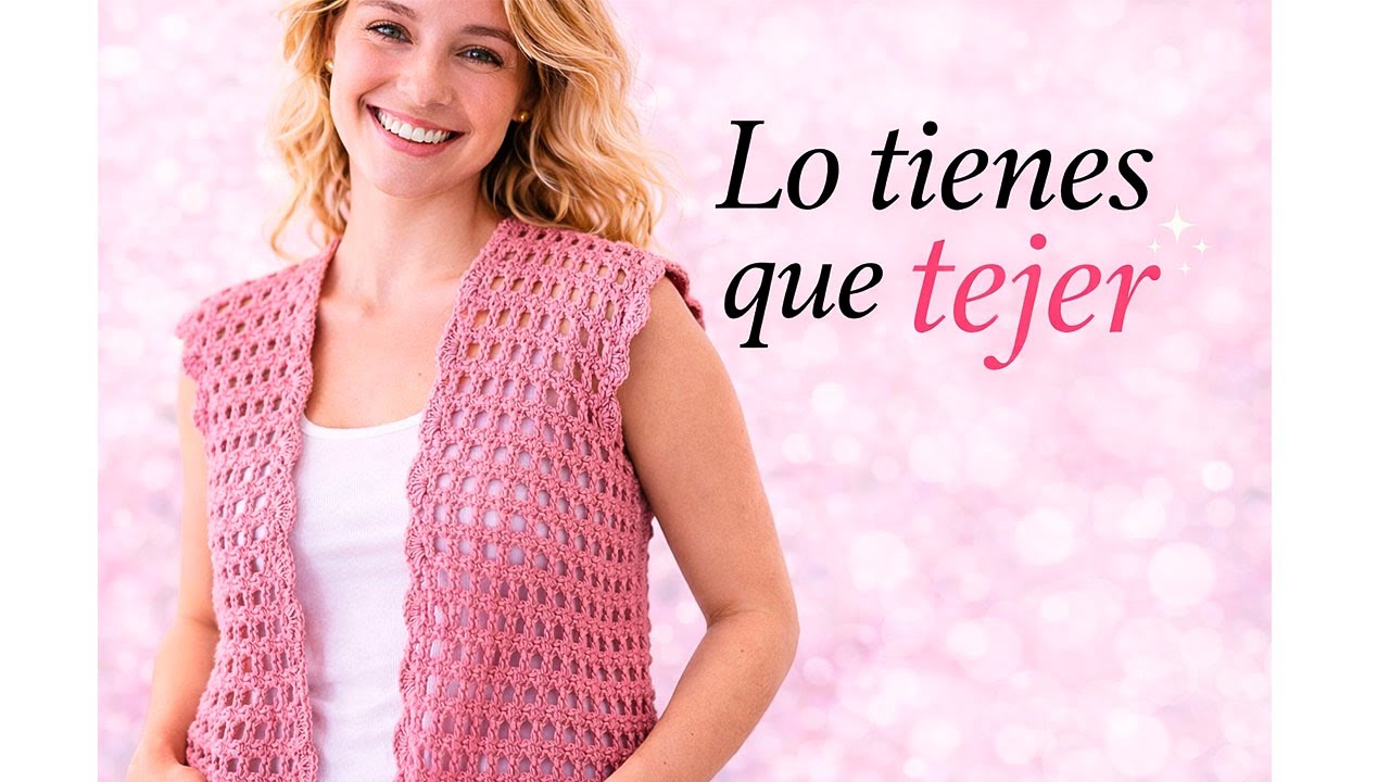 🌈Que Belleza de Tejido! 😯 No pasa de moda | CHALECO A CROCHET tutorial paso a paso