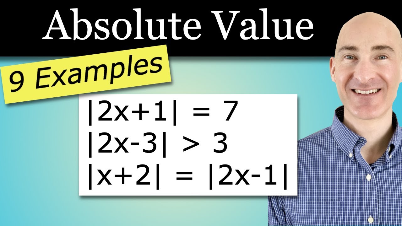 How to Solve Absolute Value Equations, Inequalities, 2 Absolute Values, Special Cases