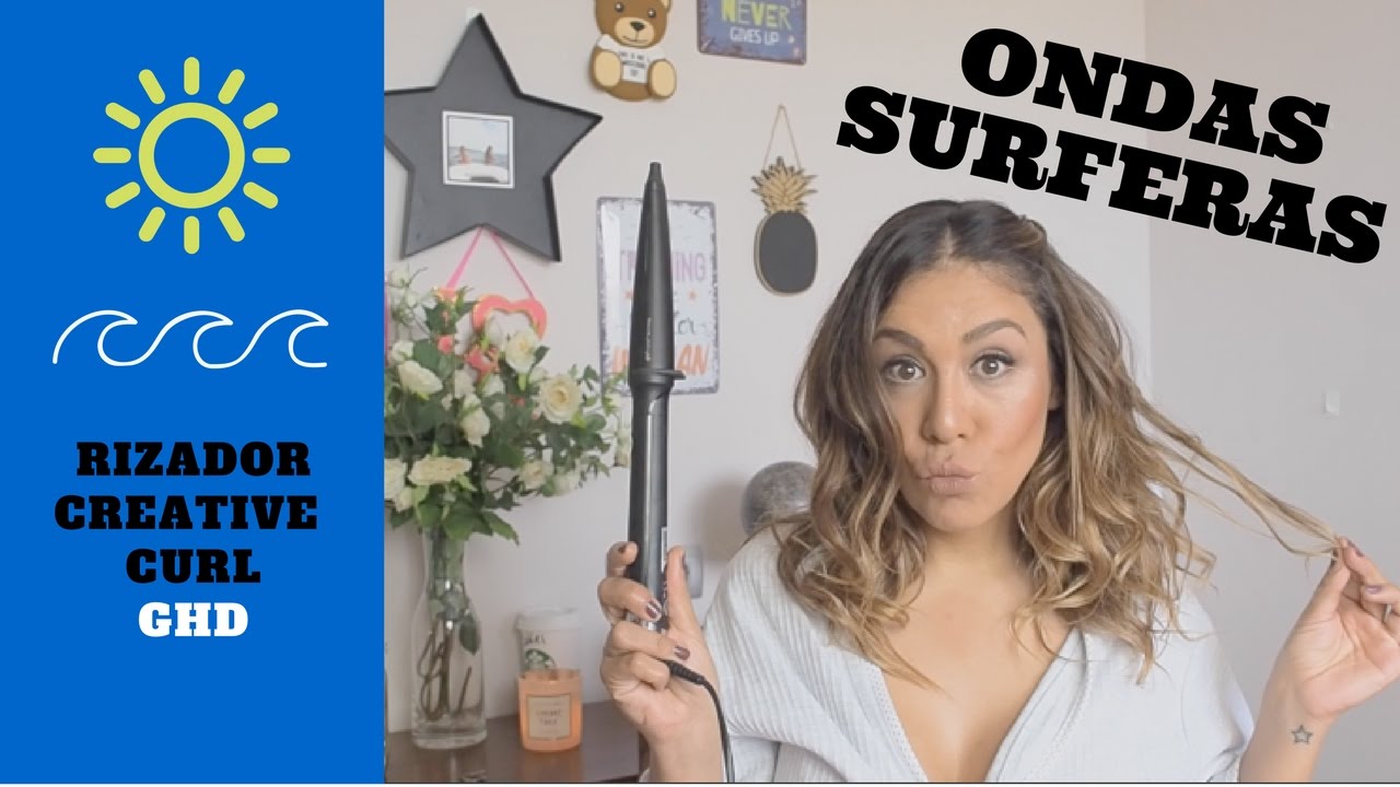 TUTORIAL ONDAS SURFERAS con Rizador Creative Curl de GHD
