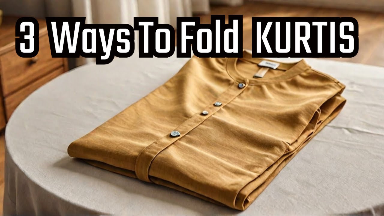 How to Fold and Organize Kurti TO save space - Konmari Method