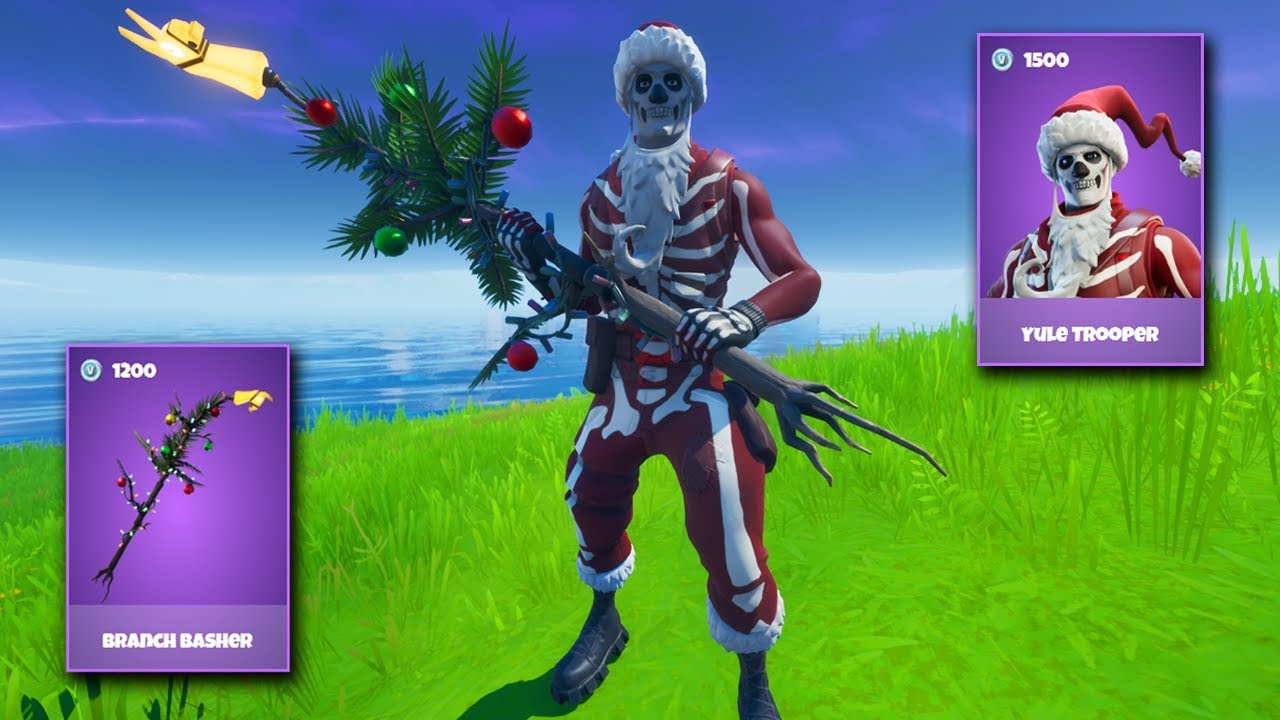 BUYING YULE TROOPER & BRANCH BASHER! *NEW* Rare Items | Item Shop Review (Fortnite Battle Royale)