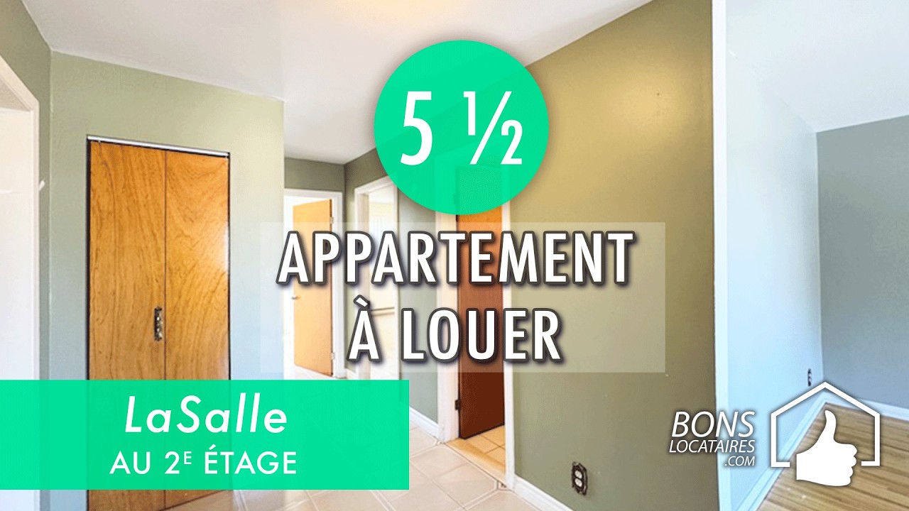 Appartement à louer - Visite virtuelle - Apartment Tour - LaSalle 5 1/2