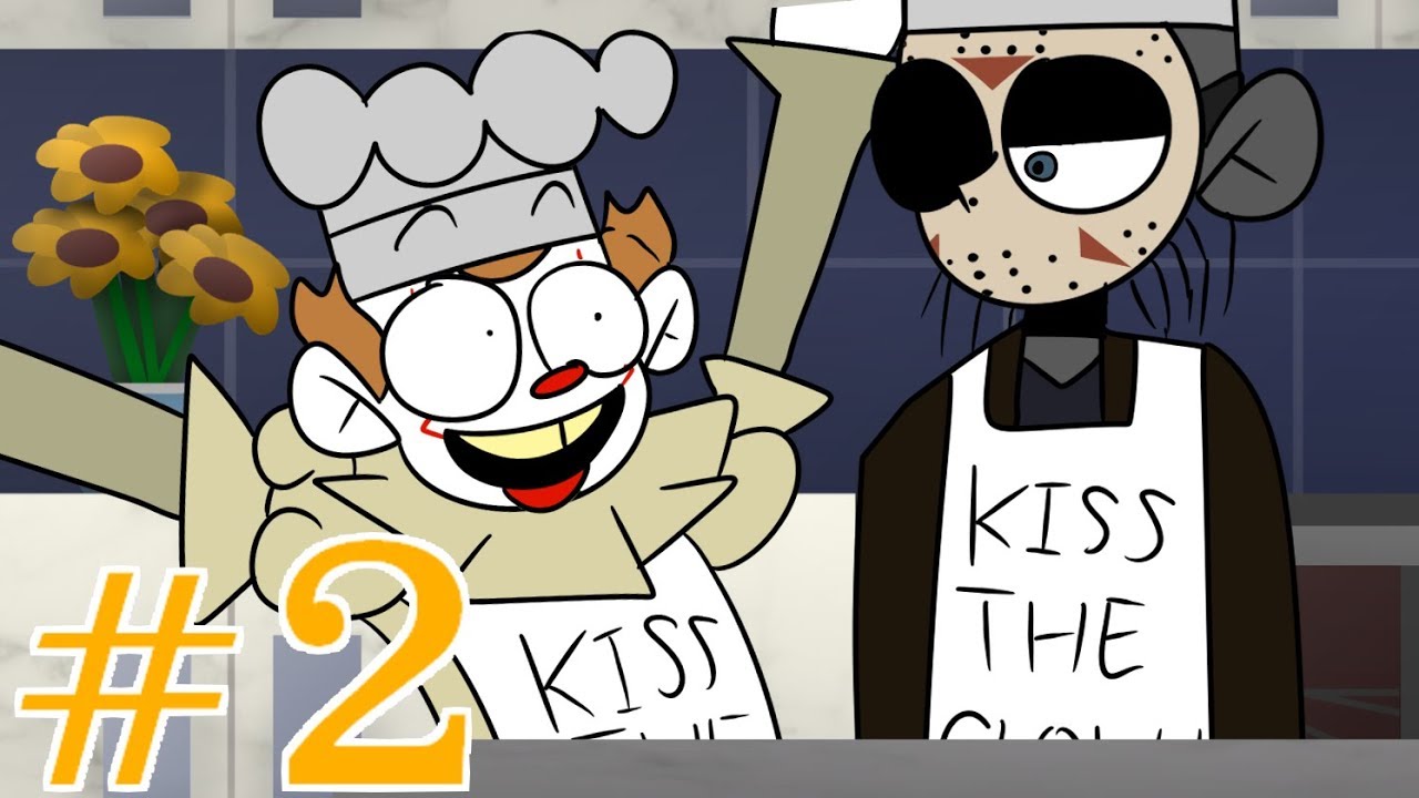 Cooking With Pennywise - Making a burger! ft. Jason Voorhees S1 || EP 2 [14+]