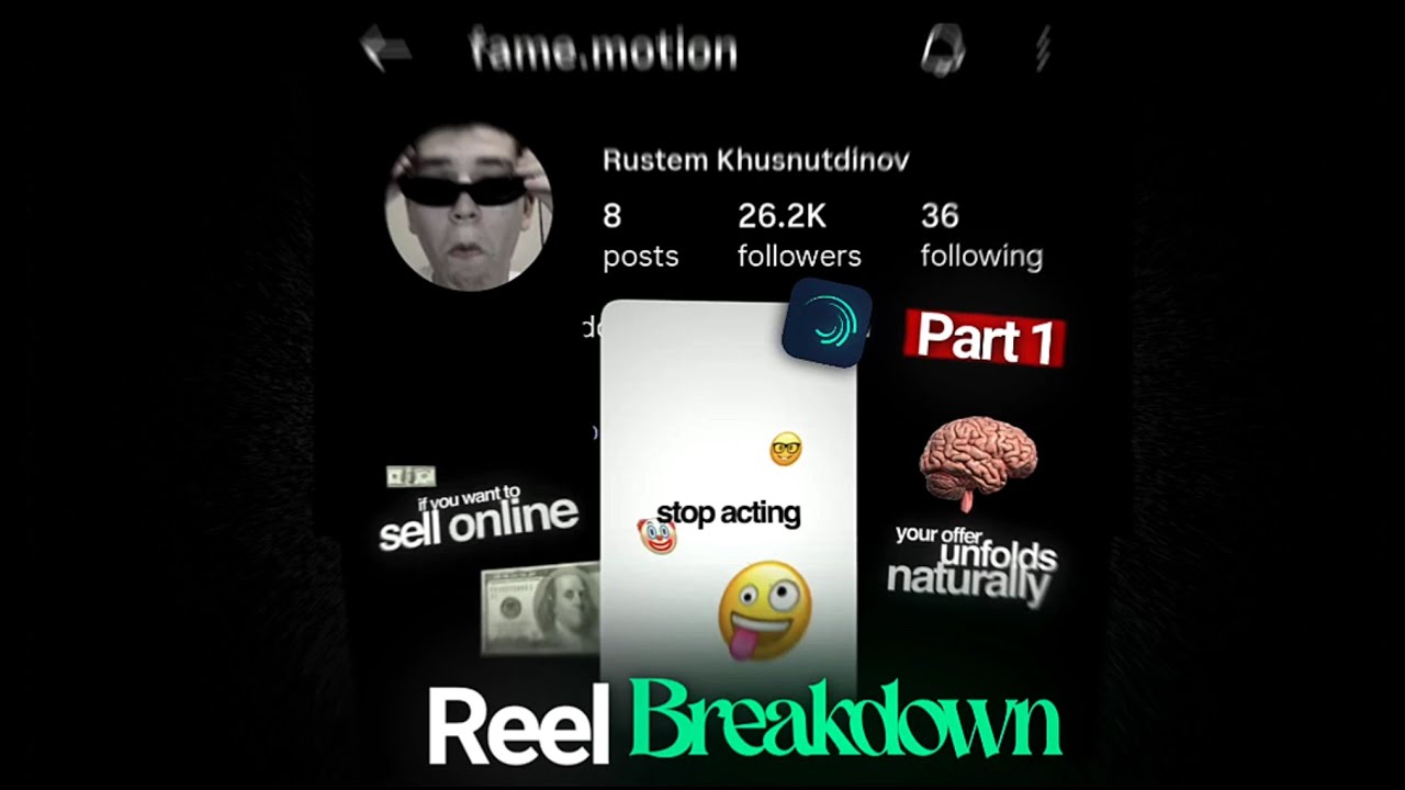 Fame.Motion Reel Breakdown In Alight Motion | Tutorial Part 1 