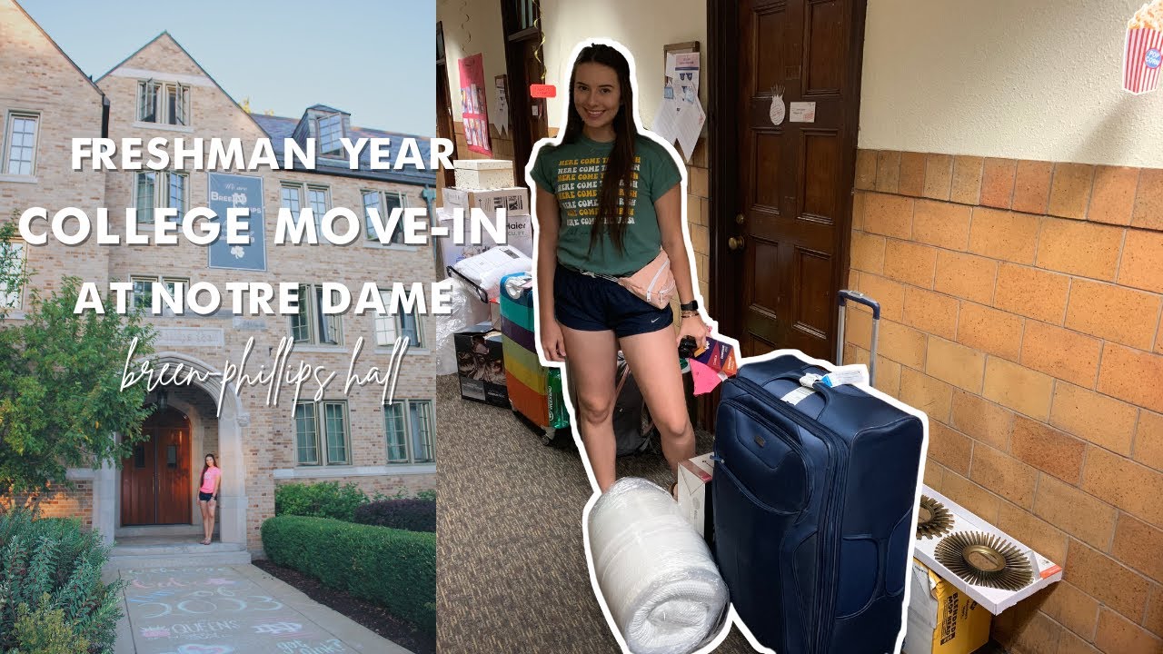 COLLEGE MOVE IN VLOG 2019 || UNIVERSITY OF NOTRE DAME (+dorm room sneak peak)