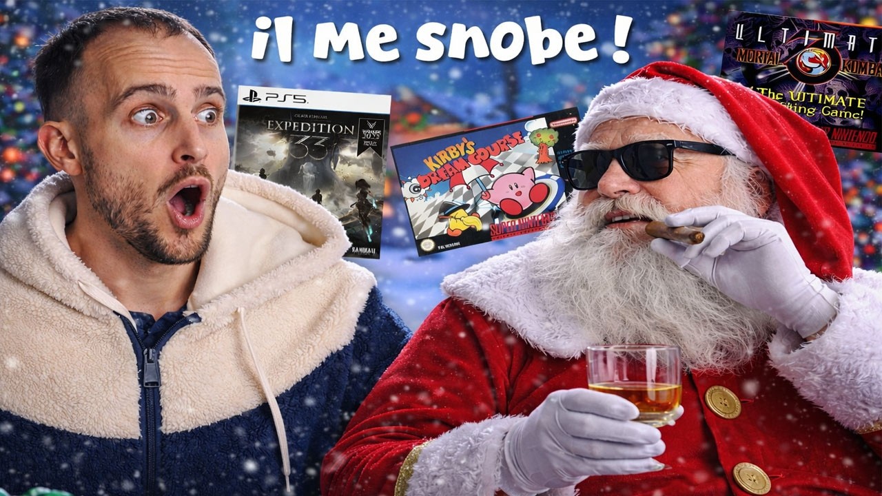 LE PERE NOEL SNOBE MA LISTE DE JEUX SUPER NINTENDO !!!