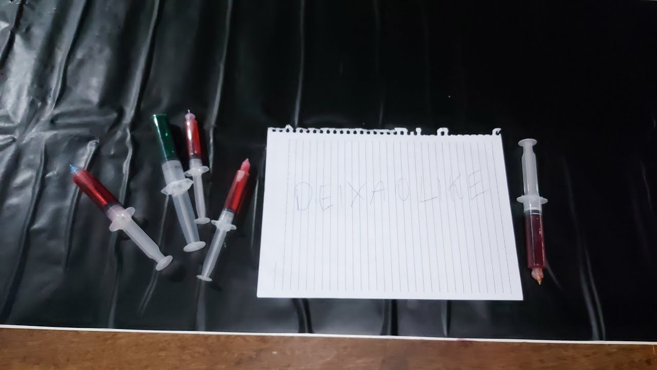 DiY 💉 como fazer uma caneta seringa em casa💉