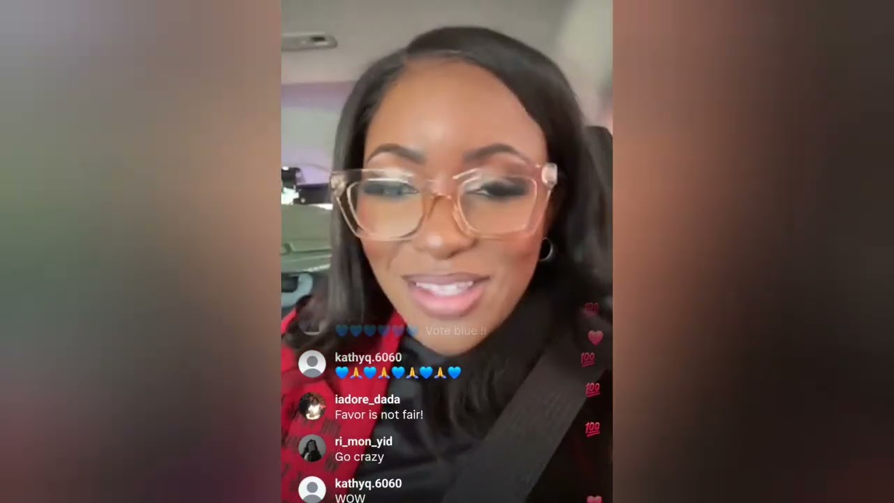 Jasmine Crockett, live stream on the road for voting 🗳 