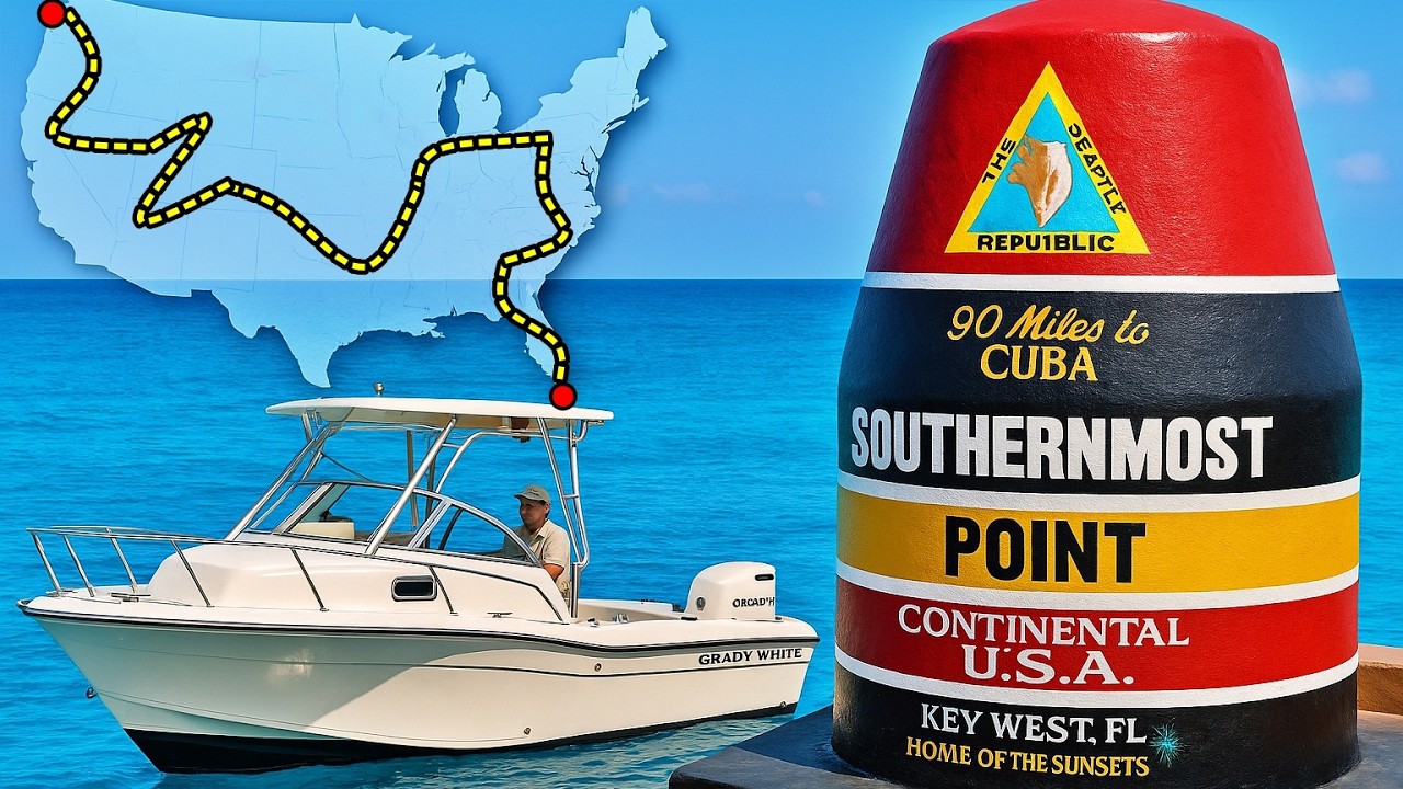 5,000-Mile Boat Trip Starts at the Southernmost Point in the USA! - [Cross Country Trip EP. 1]