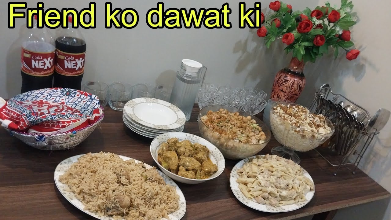 Dawat vlog|pakistani dawat vlog|chicken cheese karahi|pasta recipe|alfredo pasta|