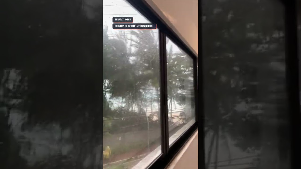 Strong rains, heavy winds due to Paeng in Boracay