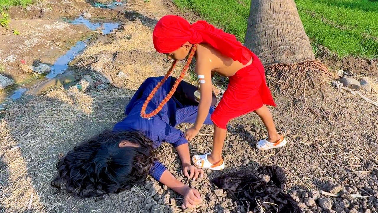 भाचीच्या अंगातले भूत बाबाने बाहेर काढले 😳