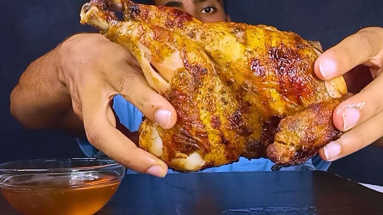 MUKBANG Honey Glazed Grilled Chicken | MUKBANG