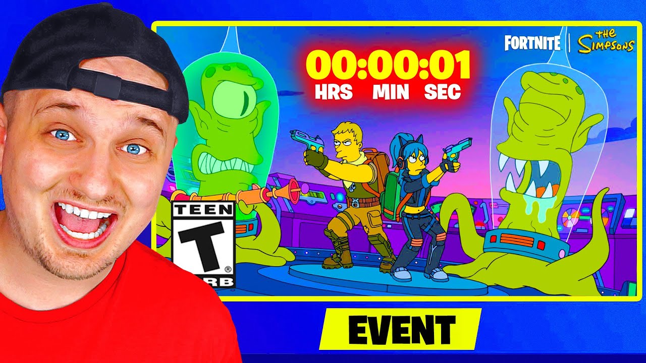 CAŁY EVENT THE SIMPSONS w FORTNITE NOWY SEZON THE SIMPSONS