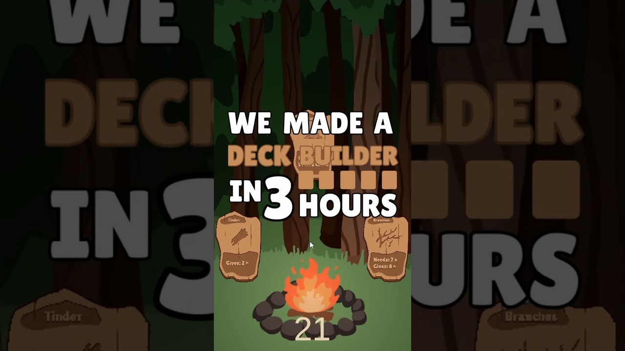 We made a Deck Builder in 3 HOURS! #gamedevelopment
