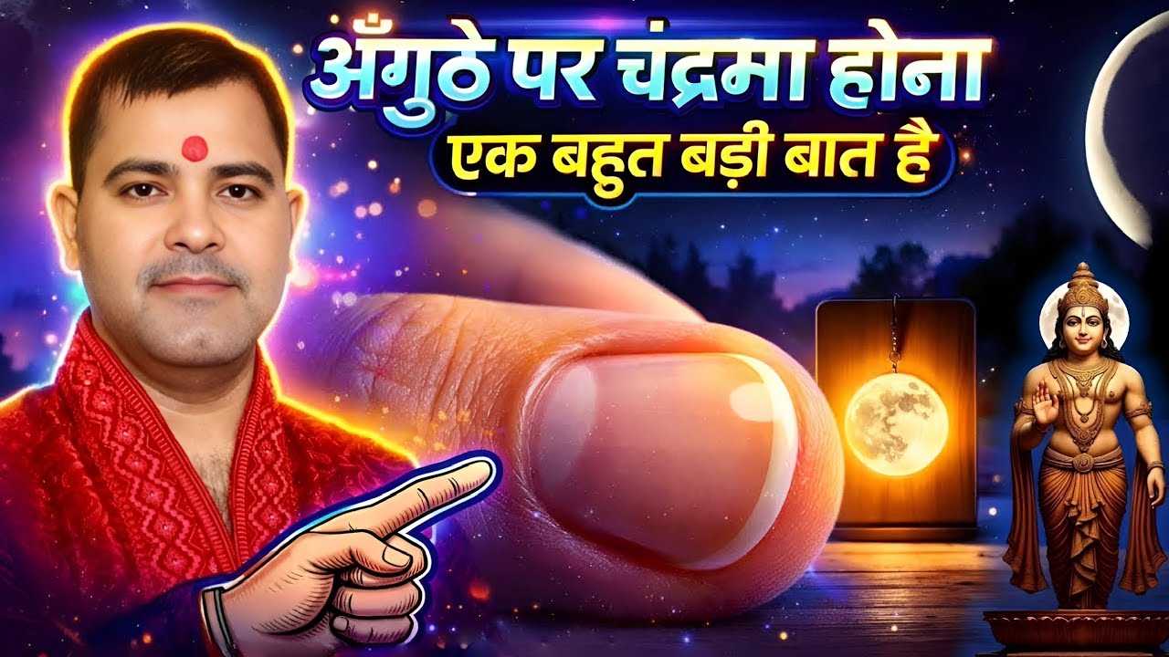 अंगूठे पर चंद्रमा होना एक बहुत बड़ी बात है | Anguthe Me Chand Ka Nishan | Thumb Reading | #thumb