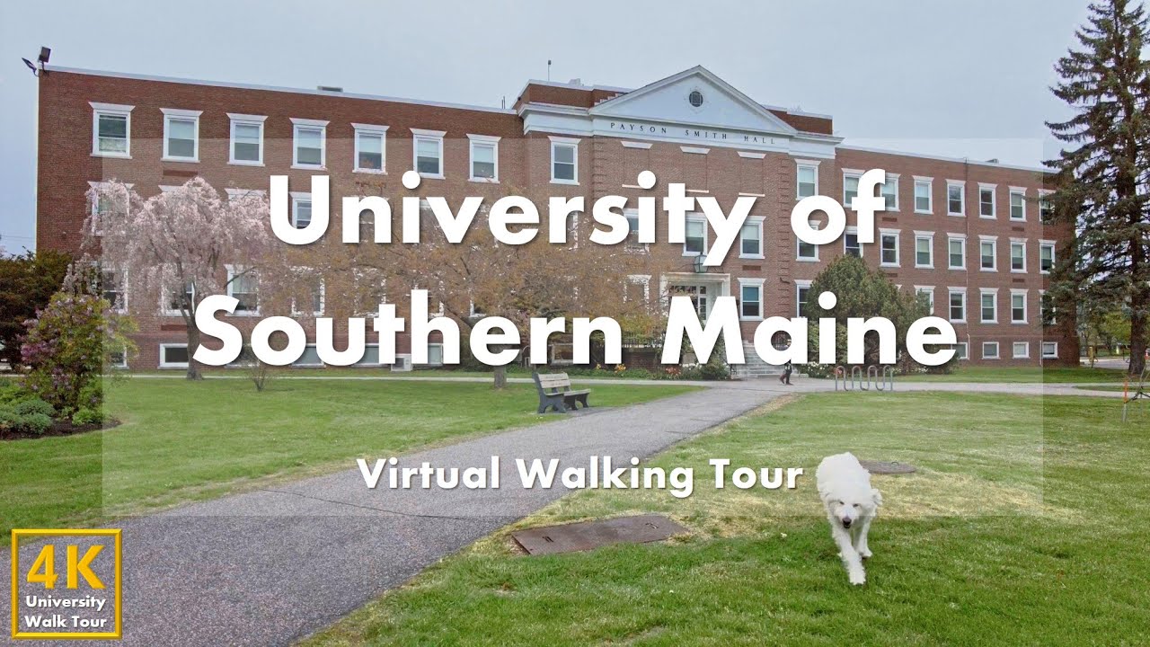 Университет Южного Мэна (University of Southern Maine) - Виртуальная пешеходная экскурсия [4k 60fps]