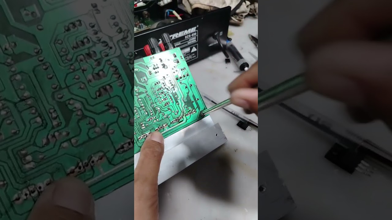 Full video Tutorial of Amplifier repair 