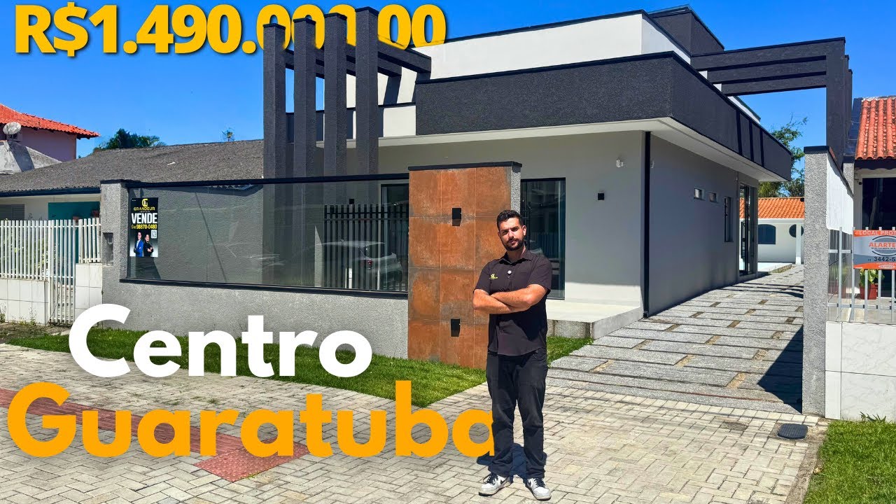 Imoóvel em Guaratuba: No Centro, Com Edícula Independente, Piscina Privativa, 3 Quartos e 6 Vagas!