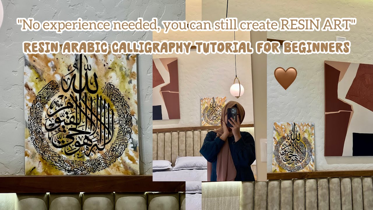 Resin Arabic calligraphy tutorial for beginners😍😱എന്താന്ന് അറിയാത്തവർക്ക് പോലും സിമ്പിൾ ആയി ചെയ്യാം 