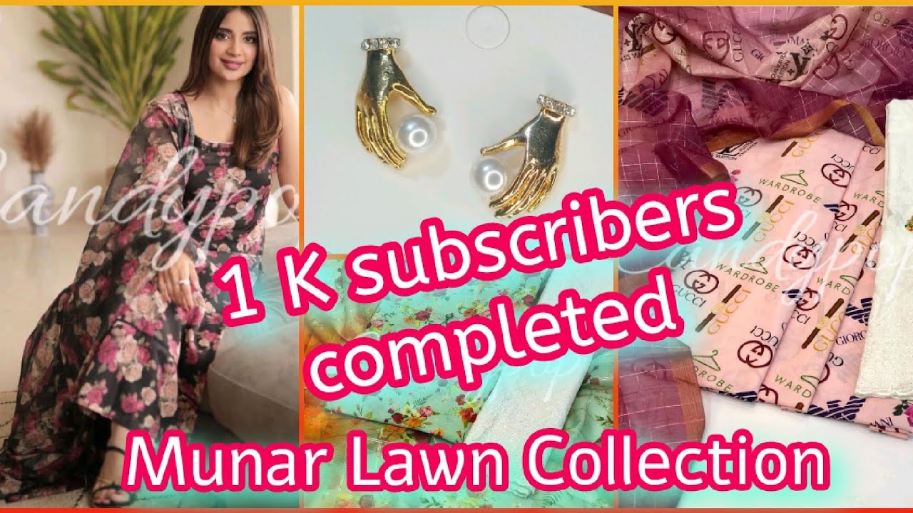 Alhumdulillah 1K subscribers completed | Lawn ki Khoobsurat collection 2022.