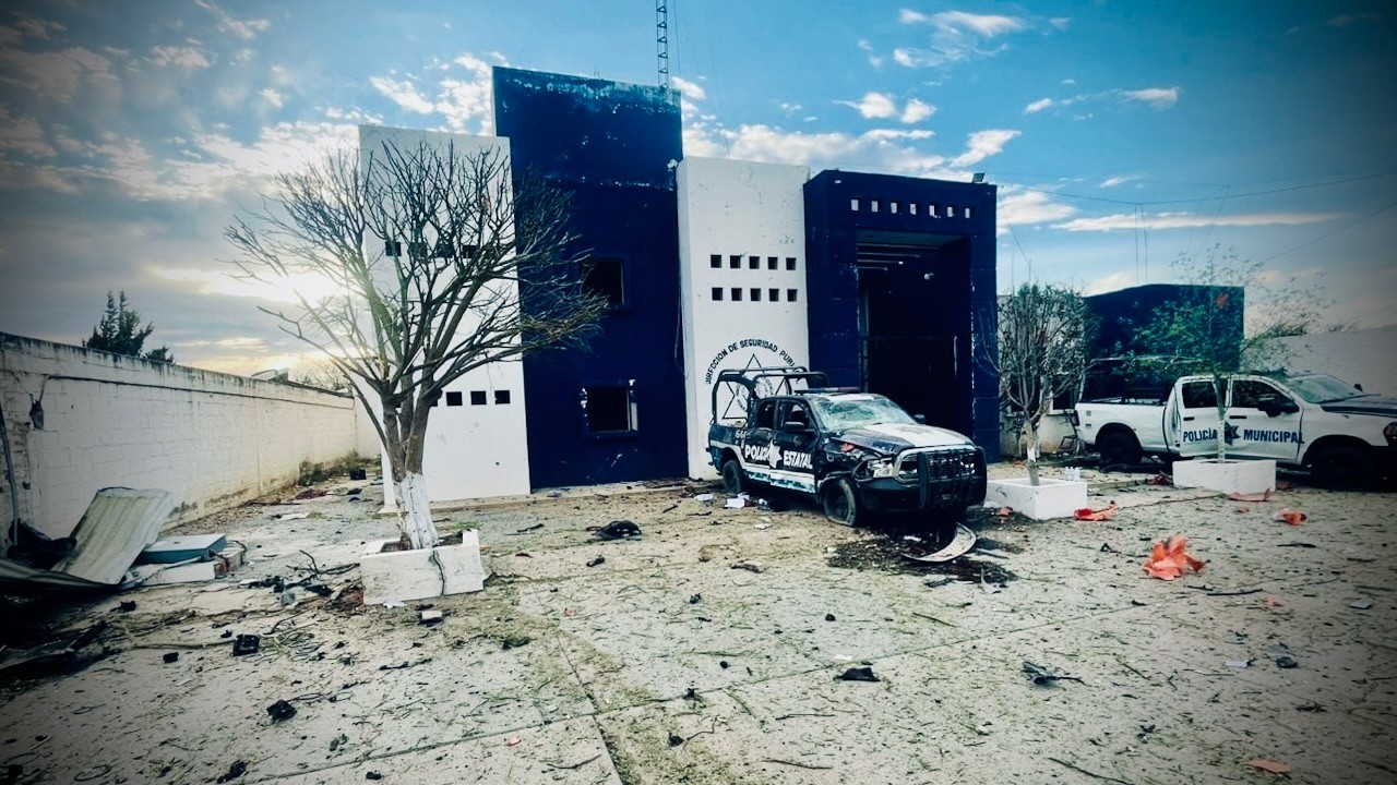 ZAC: Atacan con explosivos la comandancia de la policía municipal de Luis Moya en Zacatecas