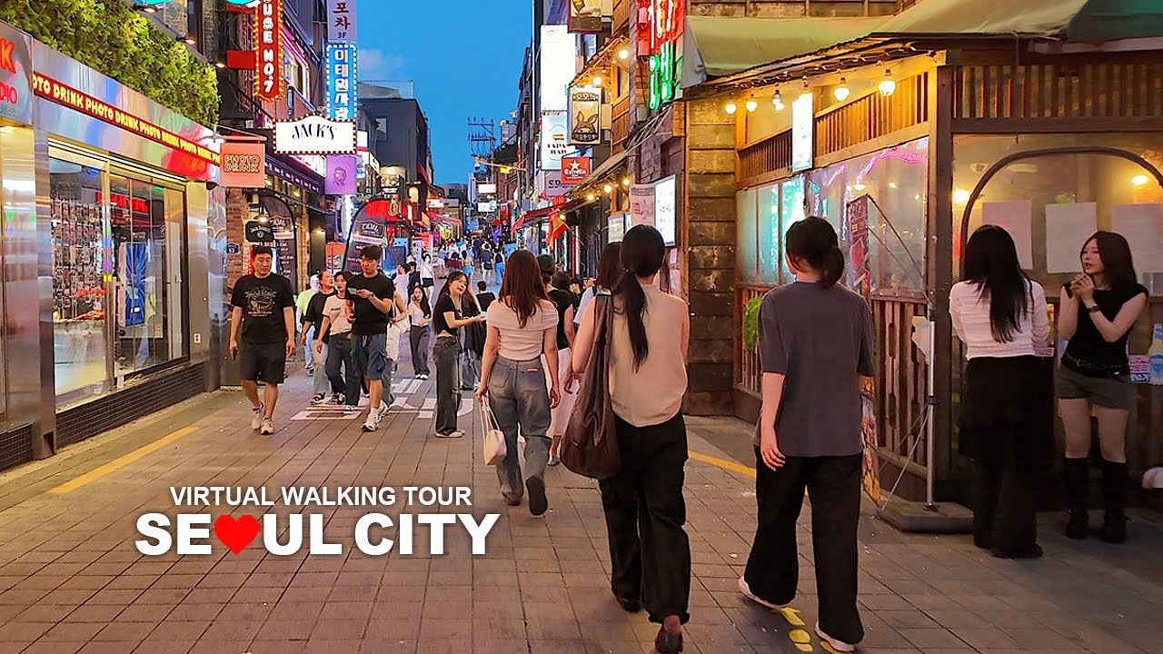 [Full Version] Seoul Evening Walk, Yongsan Itaewon-dong, Itaewon Guinon Street, South Korea, Travel